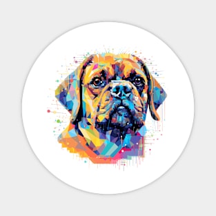 Pug Dog Pet World Animal Lover Furry Friend Abstract Magnet